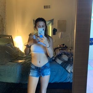 regular rise cheeky shorts